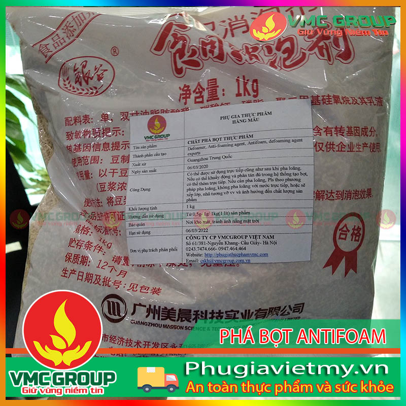 Phá bọt thực phẩm ANTIFOAM- Dùng cho các sản phẩm thực phẩm như sữa, đậu