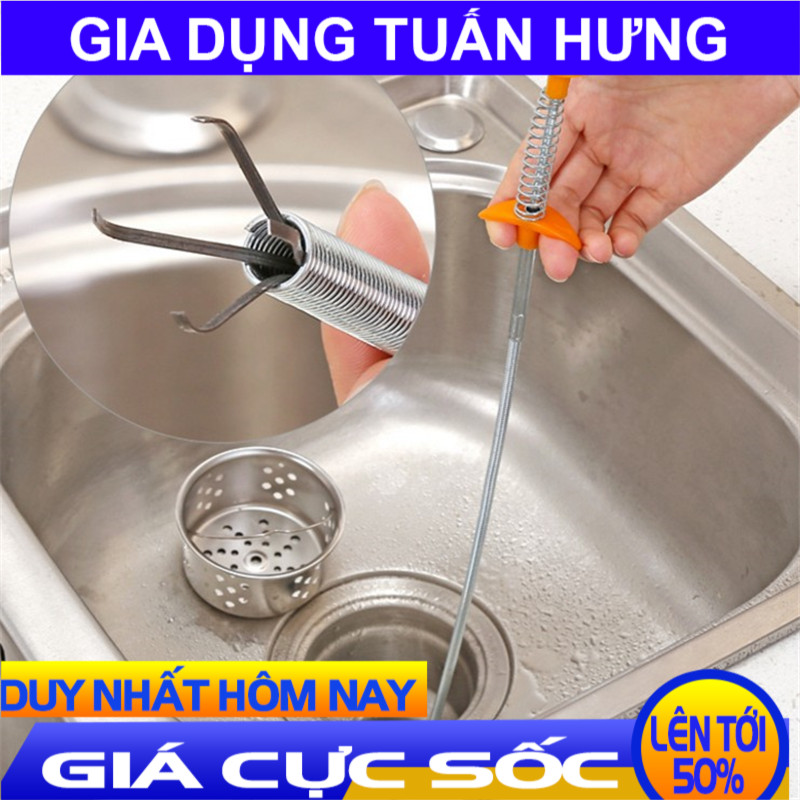 Dây gắp rác thông cống - Dây thông cống, Dụng Cụ Gắp Rác Thông Tắc Cống, Cây Gắp Rác Thông Minh