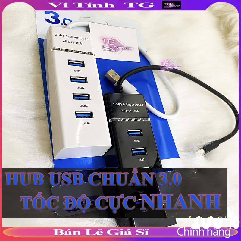 Hub usb 3.0 loại 4 cổng - bộ chia usb từ 1 thành 4 cổng usb tốc độ 3.0
