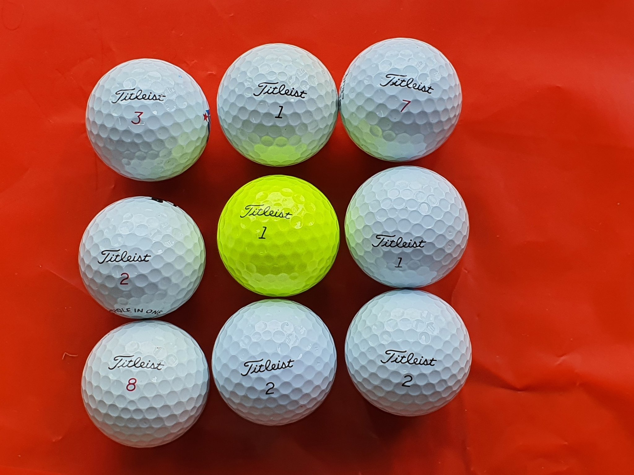 Combo 9 quả Bóng Golf Titleist Pro V1. Chính Hãng Chất Lượng Cao
