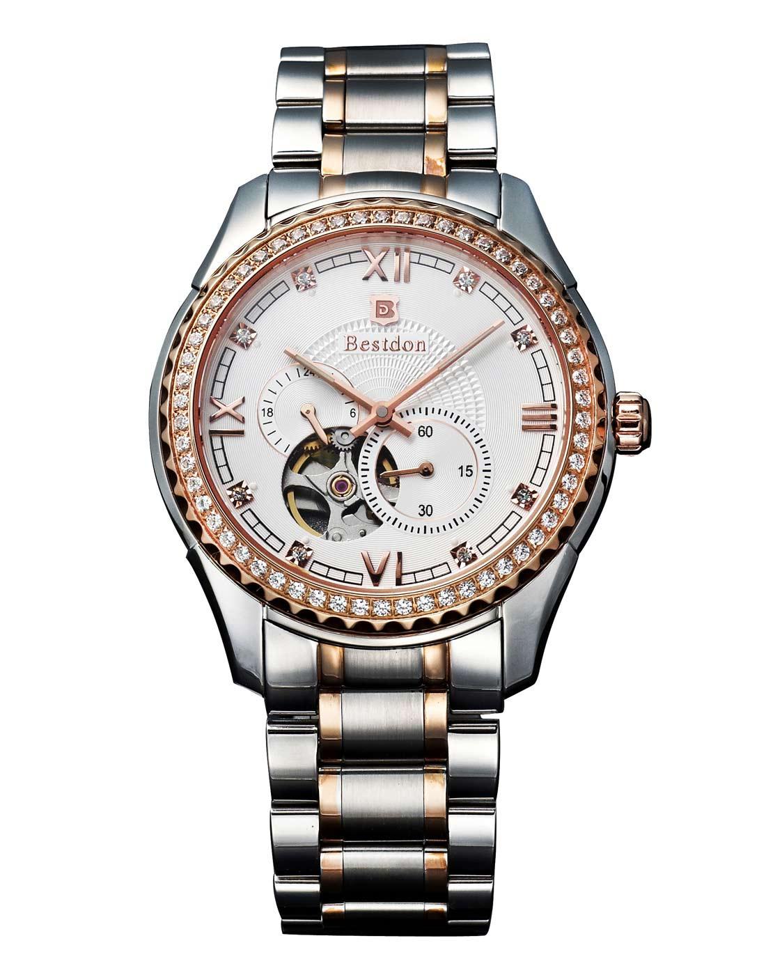 Đồng hồ cơ Automatic nam dây thép không gỉ Bestdon BD7715G