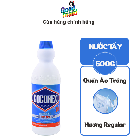 Nước Tẩy Quần Áo Trắng Cocorex Goodmaid Hương Regular 500g