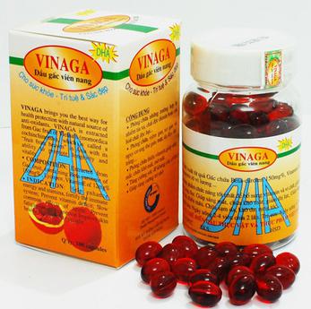DẦU GẤC VINAGA-DHA SÁNG MẮT ĐẸP DA(100 viên)