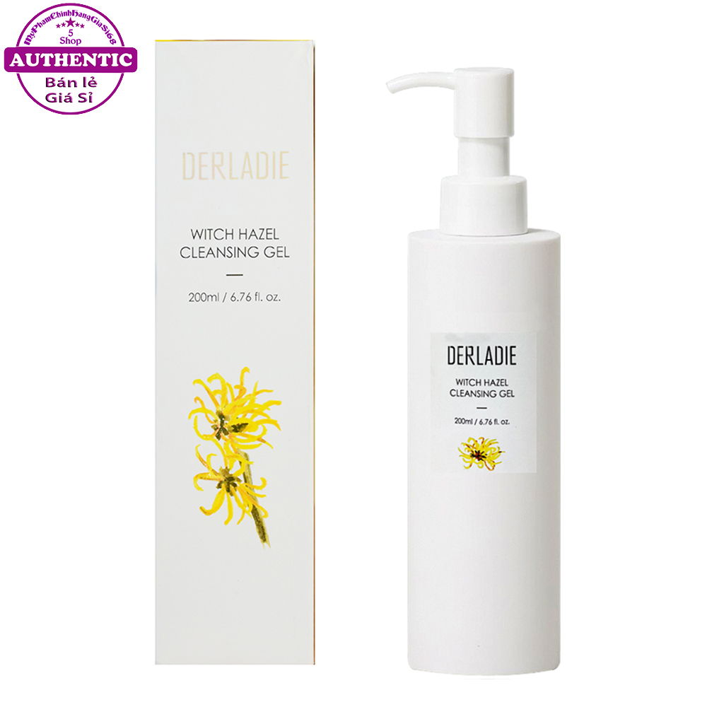 Sữa rửa mặt dạng gel derladie ngăn ngừa mụn dưỡng ẩm 200ml korea