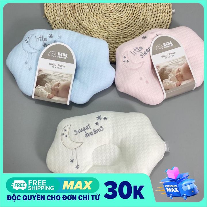 Gối sơ sinh chống méo đầu cho trẻ sơ sinh bebe comfor