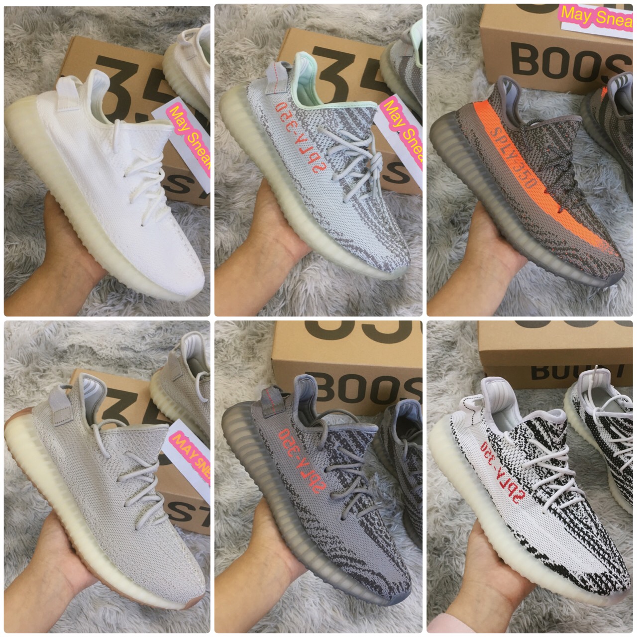 Giày Sneaker 🎁FULLBOX 11🎁 Giày Thể Thao yz350 Màu Cơ Bản Nam Nữ Cao Cấp