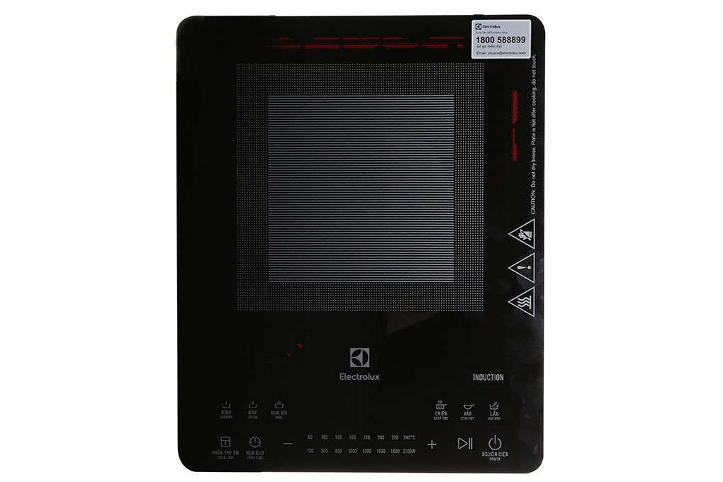 Bếp từ electrolux etd42sks , hàng mới 100%, tặng kèm vỉ nướng và 1 bộ nồi đáy từ, bảo hành chính hãng 2 năm