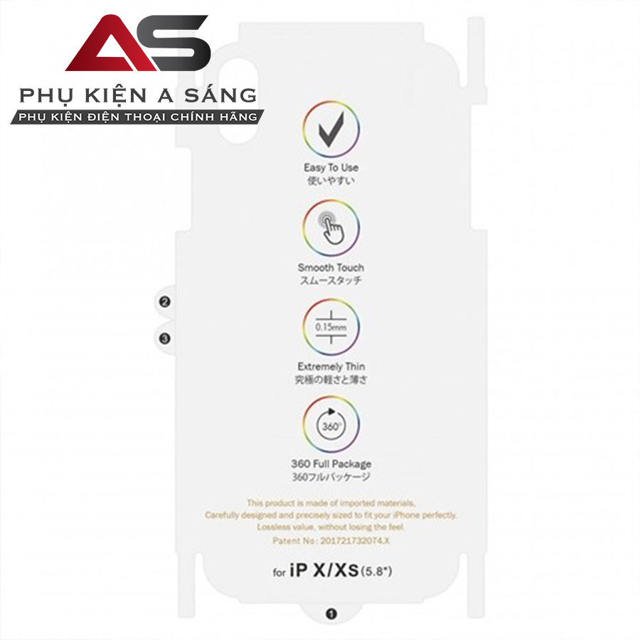 Miếng Dán PPF Nhám Mặt Trước Và Sau ĐT Cho IPHONE