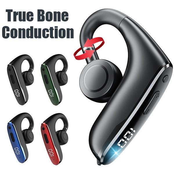 1Pc Bluetooth 5.2 Business Earpiece True Bone Conduction Not In Ear