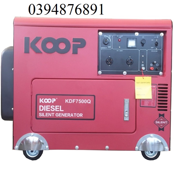 Máy phát điện chạy dầu 5kw koop kdf7500q