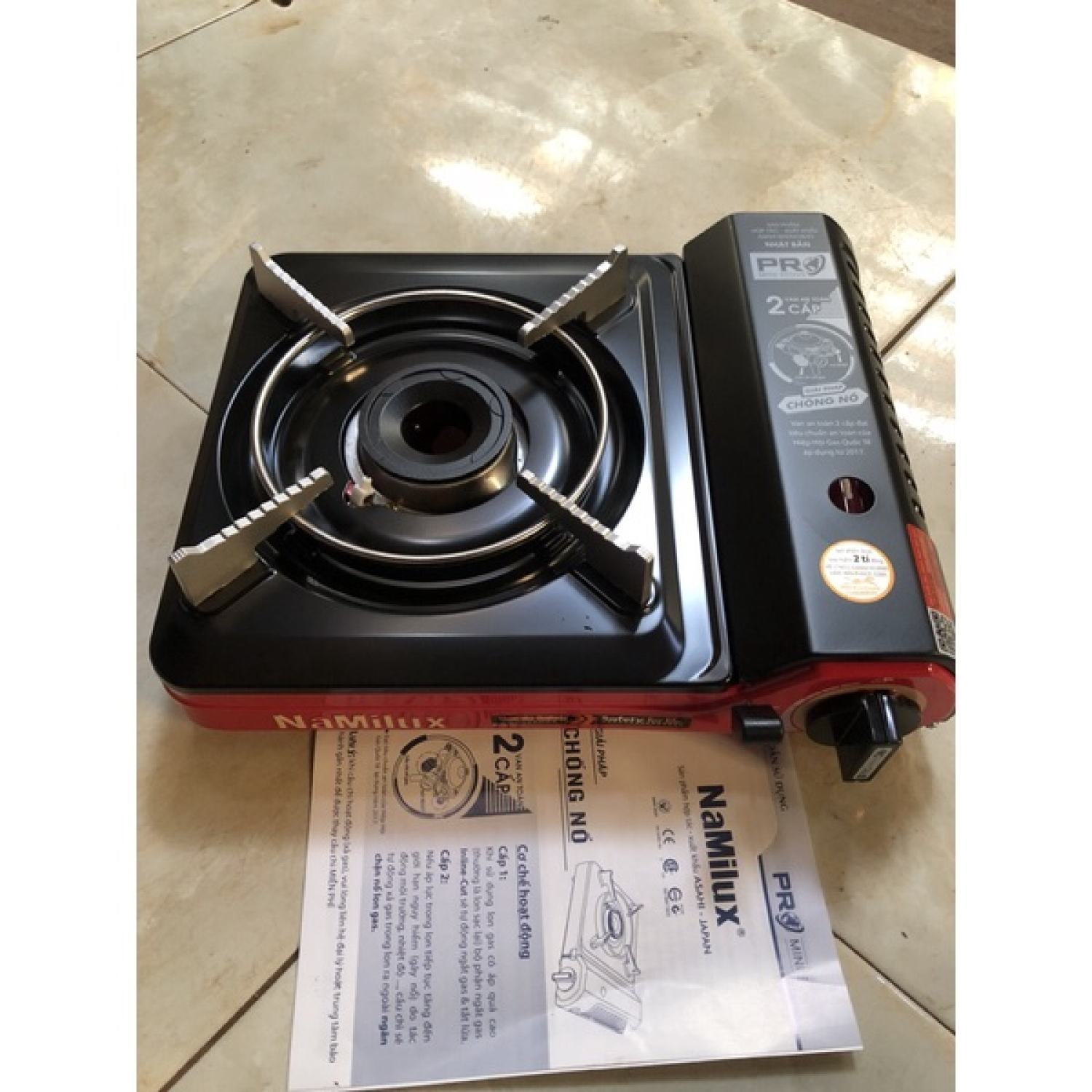 Bếp mini Namilux bếp gas mini 2 cấp van oan toàn mini stove bếp mini PR bếp ga mini