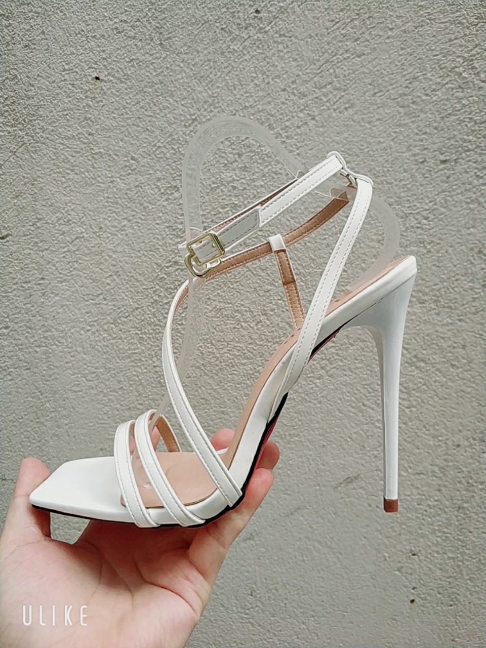 Sandal cao gót 11cm quai chéo