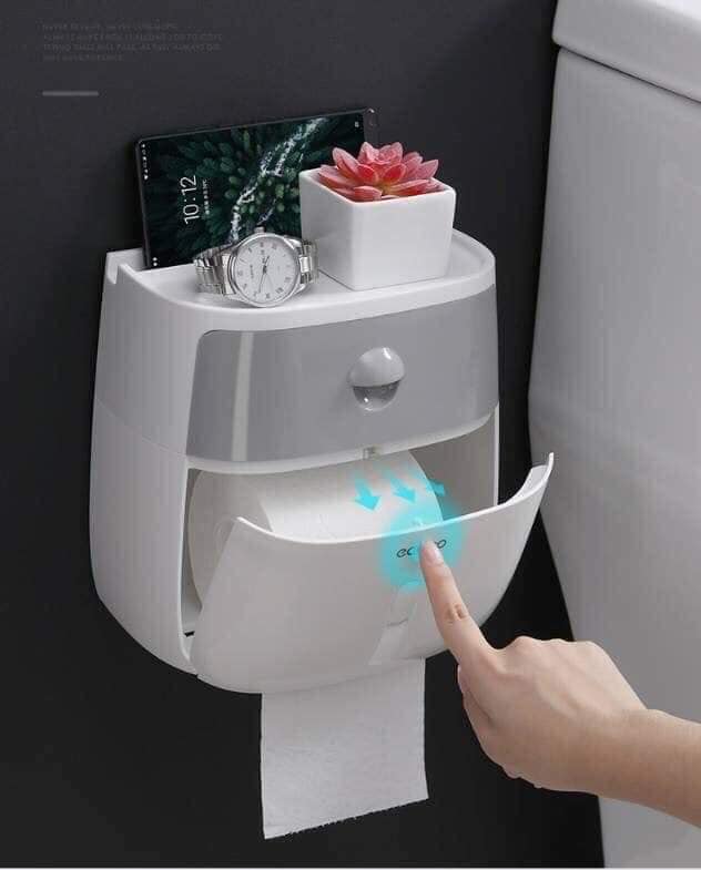 Hộp đựng giấy vệ sinh ecoco cao cấp 2 tầng