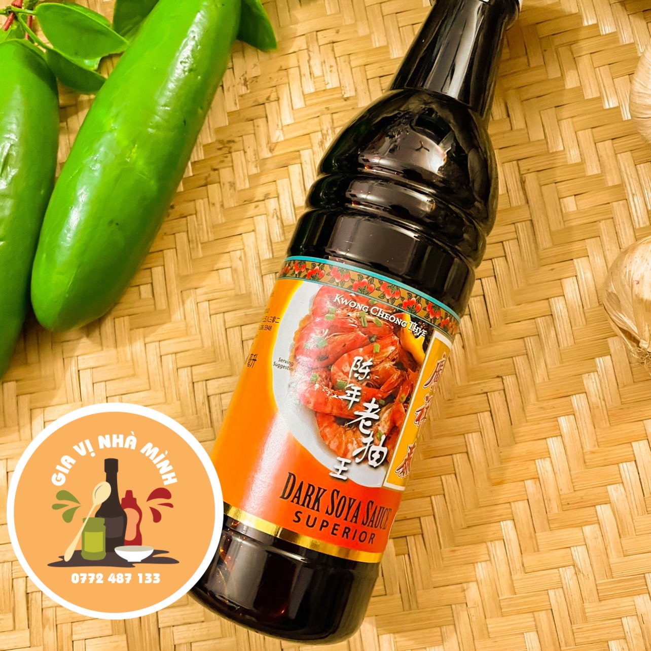 Hắc xì dầu quảng trường thái - chai 640ml -