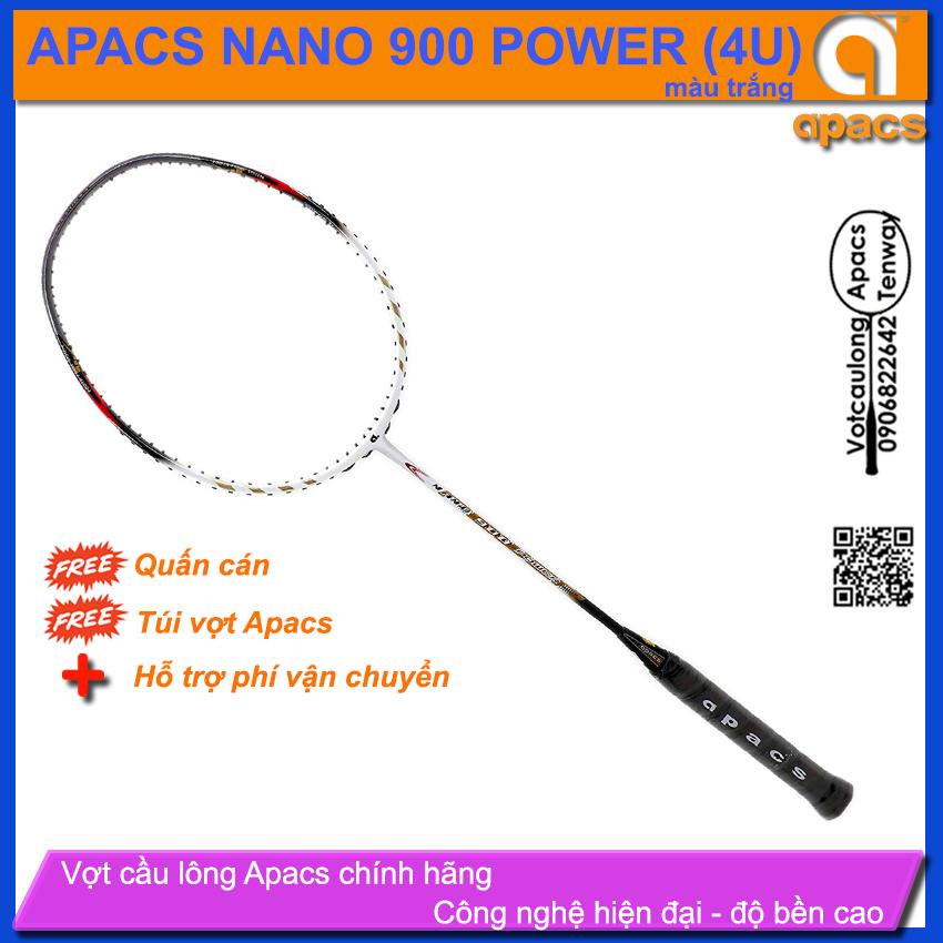 Vợt cầu lông Apacs Nano 900 – Trắng | Vợt chính hãng đánh phong trào