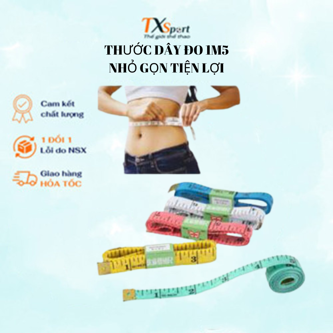Thước dây đo thước dây may đồ 1m50/60' nhỏ gọn tiện ích