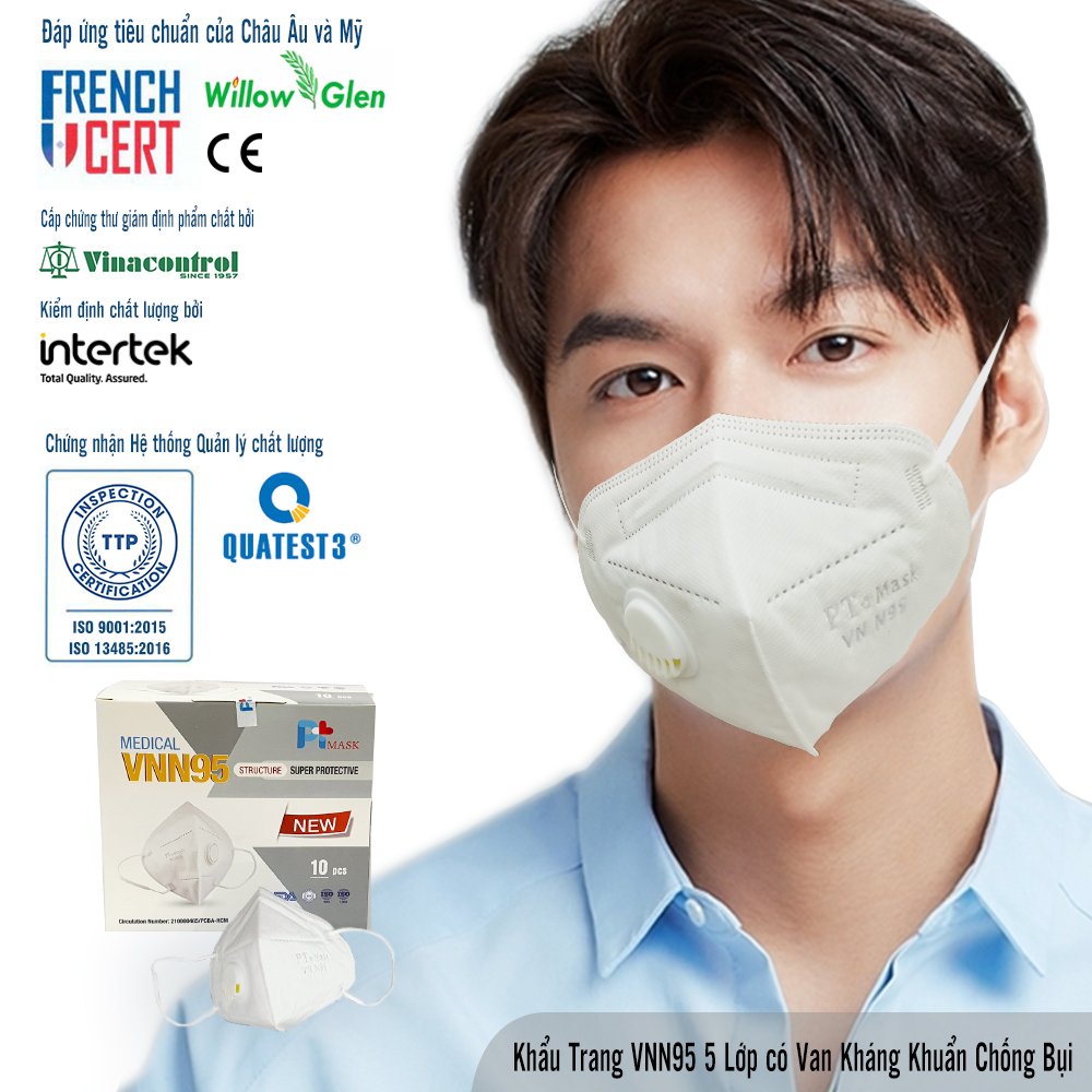 Khẩu trang medical vnn95, 1 hộp/ 10 cái