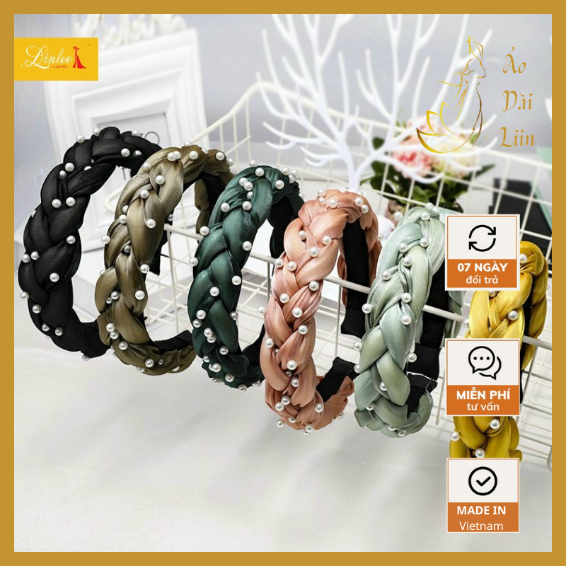 Mấn Ngọc [Liin] Bờm Cài Tóc Nữ Đính Ngọc Thời Trang Nữ Tính Đủ Màu Sắc Xinh Xắn