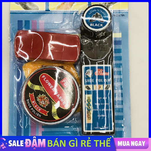 Dụng dụ đánh bóng giày - set 4 món đánh bóng giày