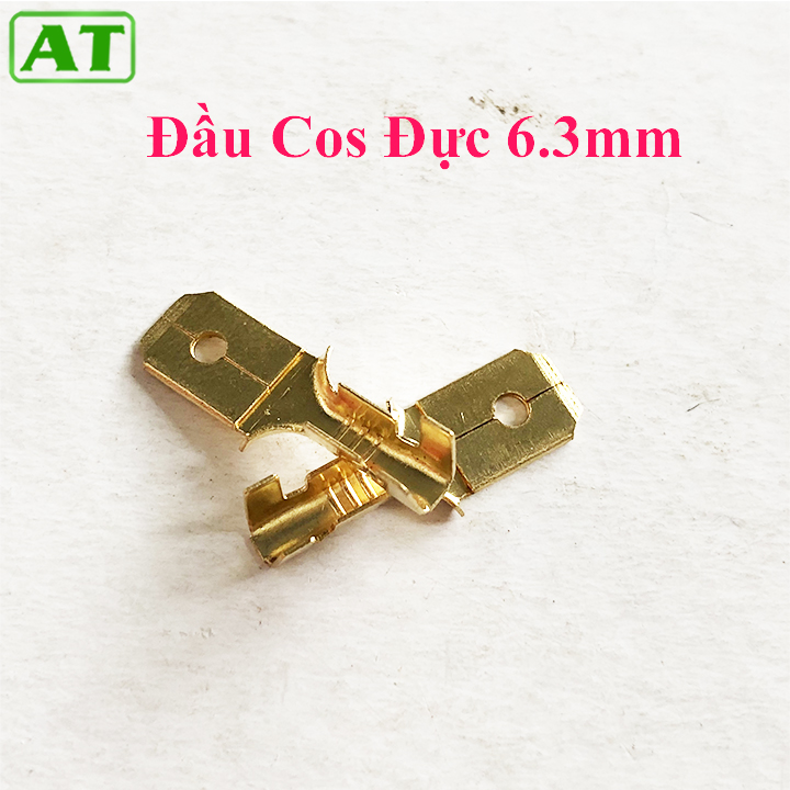 Đầu cos gài đực, cốt nối dây điện 6.3mm
