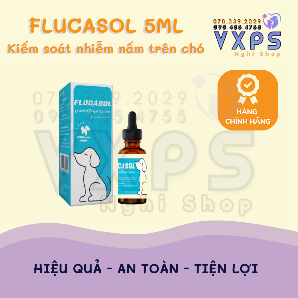 Flucasol chó 5ml - Sản phẩm nấm cho chó GFB Pharma