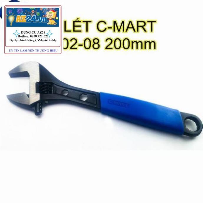 Mỏ lết c-mart f0002-08 bọc nhựa 08 inch 200mm
