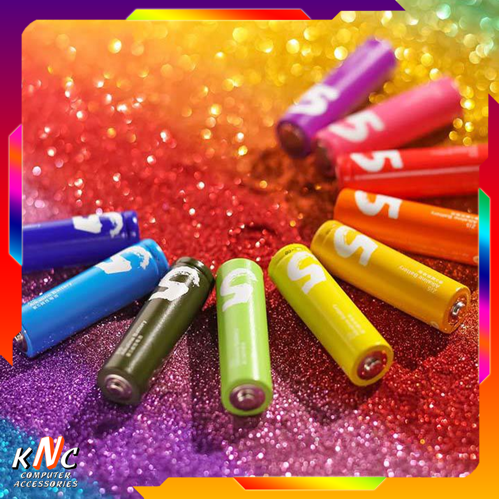 Pin aa alkaline xiaomi youpin zmi rainbow số 5, vỉ 10 viên, pin xiaomi zmi số 5 chính hãng