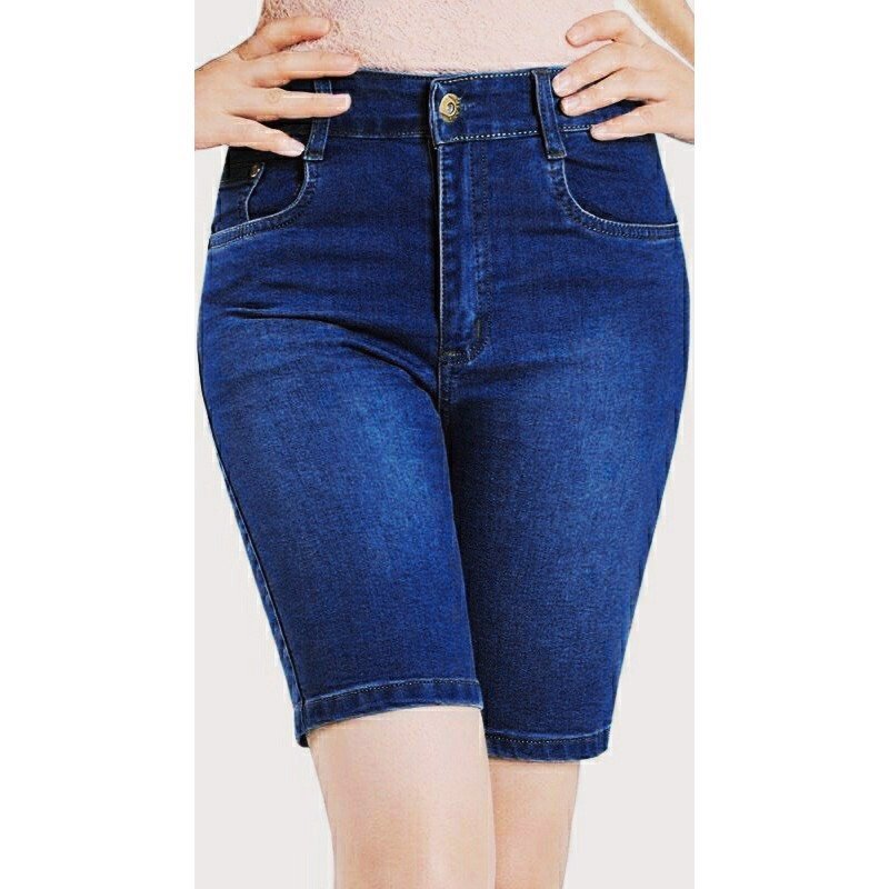 Quần Jean ngố NỮ _ Quần lửng jeans nữ lưng cao tôn dáng