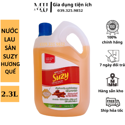Nước lau sàn SUZY hương Quế 2,3L Nhật Bản - thành phần HỮU CƠ