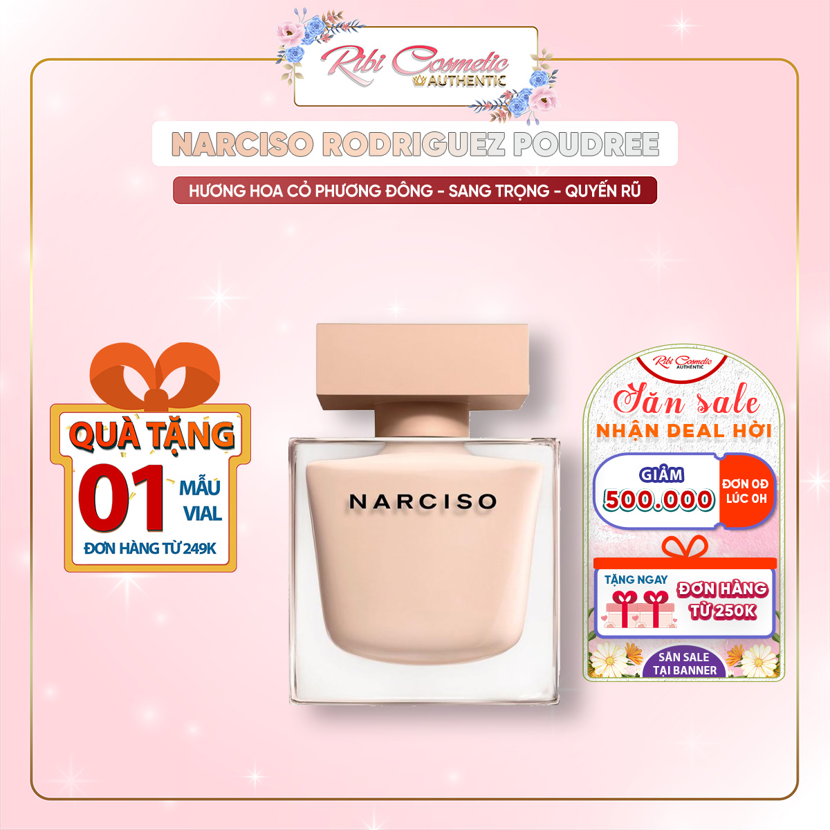 Nước hoa nữ mùi phấn narciso poudree - nàng tiểu thư kiêu kì mong manh thuần khiết