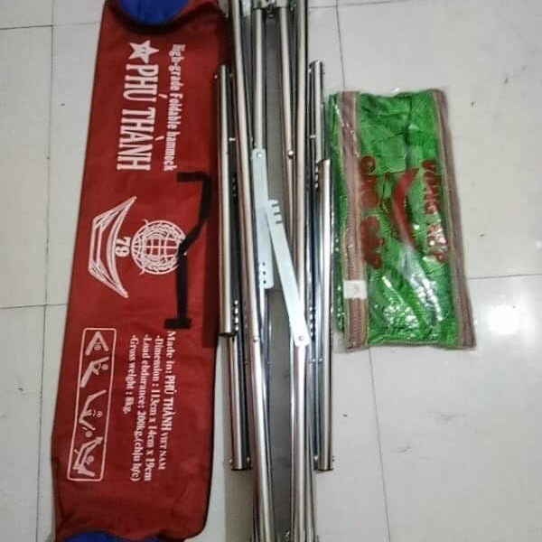 [HCM]Khung sắt mạ inox kèm võng