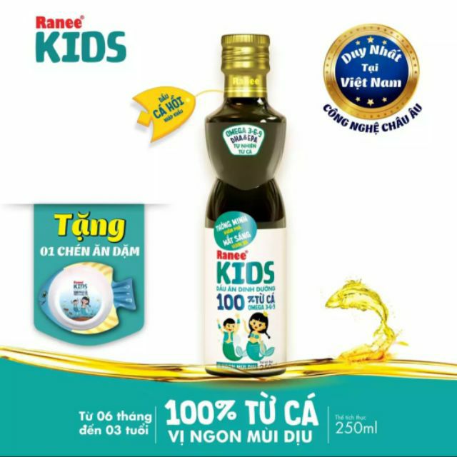 [HCM]Dầu ăn dinh dưỡng Ranee Kids (250ml) HSD 10062021 cam kết sản phẩm đúng mô tả chất lượng đảm bảo