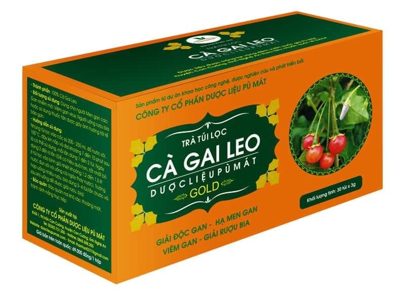 Trà túi lọc Cà gai leo Pù Mát - giúp hạ men gan, giải độc gan, hỗ trợ điều trị viem gan B, xơ gan, giải rượu bia