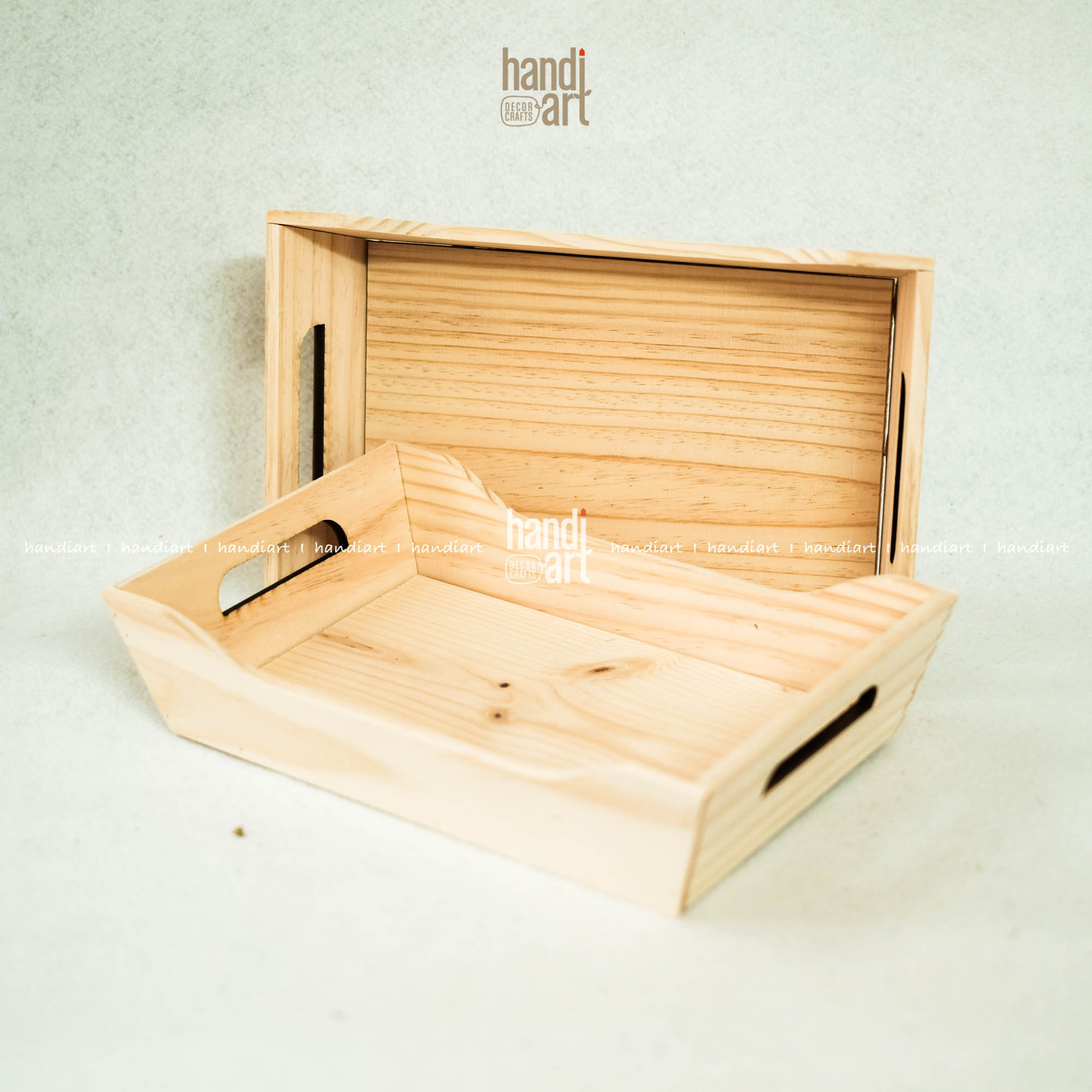 Khay gỗ gói quà, khay hình con thuyền đa năng