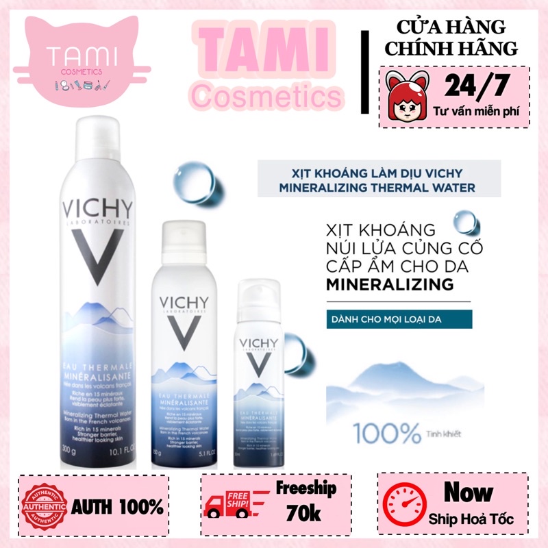 Xịt Khoáng Dưỡng Da Vichy Mineralizing Thermal Water