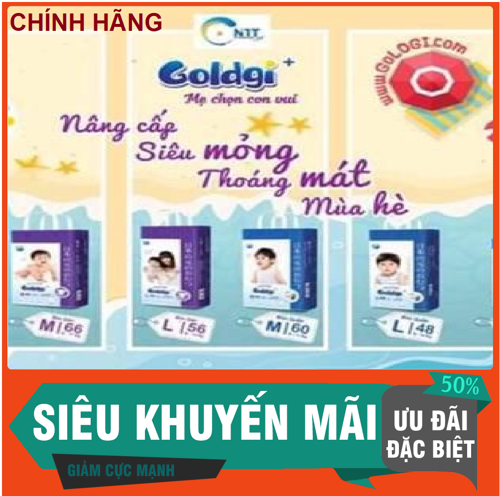 [MẪU MỚI]  Bỉm dán/quần Goldgi nội địa NHẬT BẢN cao cấp Chính hãng đủ size NB92/S84/M66/L56 - M60/L48/XL44/XXL32