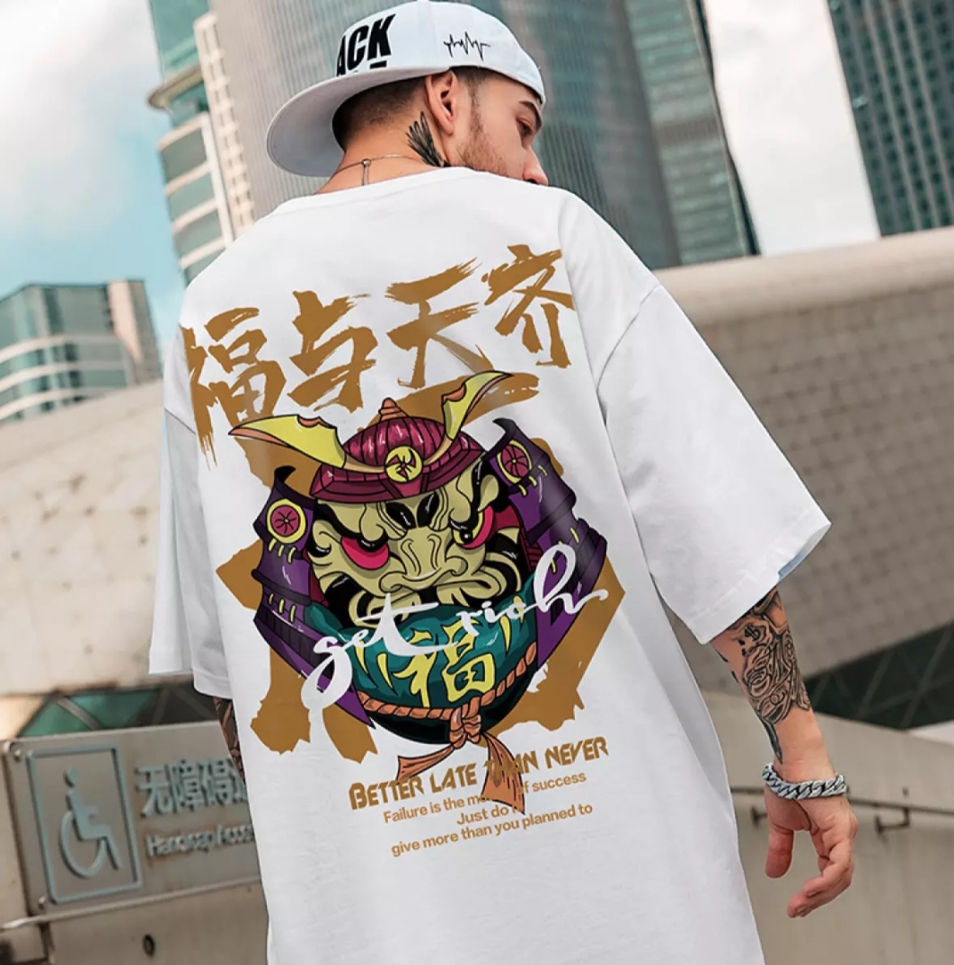 XẢ HÀNG - ĐỒNG GIÁ 19K Áo Thun Nam Nữ Unisex Form Rộng In Hình MẶT QUỶ DẠ XOA HỌA TIẾT NHẬT BẢN BETTER LATE độc đẹp, Vải Dày Mịn, Thiết Kế Thời Trang, Đường May Sắc Sảo ( trắng )