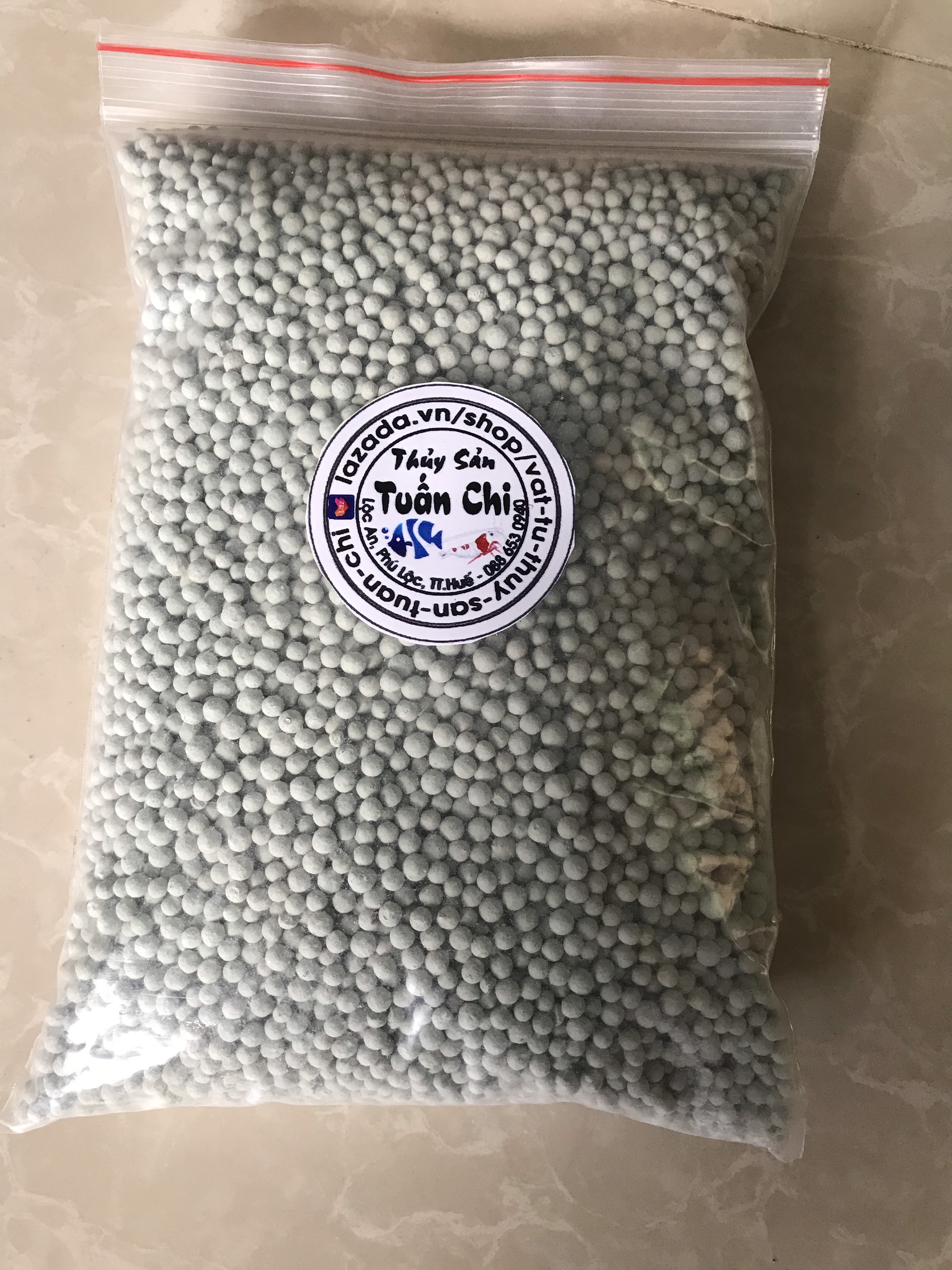 100g Hạt Zeolite chuyên dùng để hấp thu loại bỏ khí độc hồ cá Koi