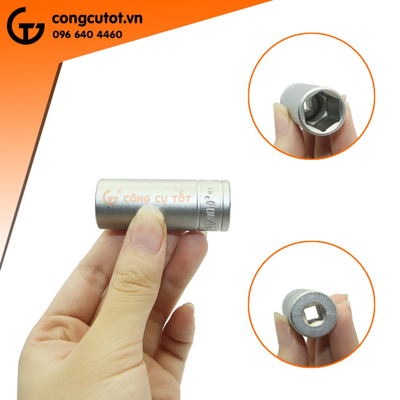 Đầu tuýp lục giác 1/4 inch Wakio dài