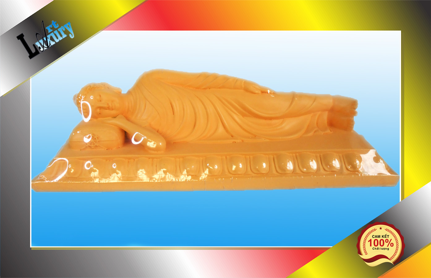 Tượng  Phật nằm dài 28cm  - Luxury Art