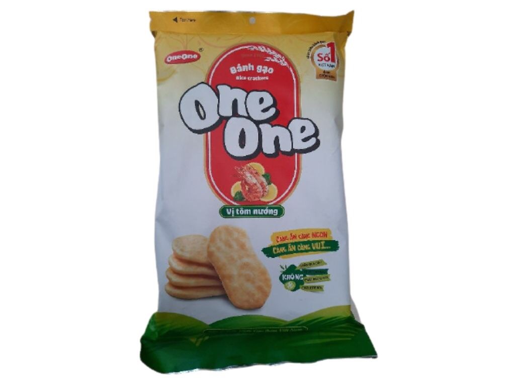 Bánh Gạo One One Vị Tôm Nướng Gói 150g