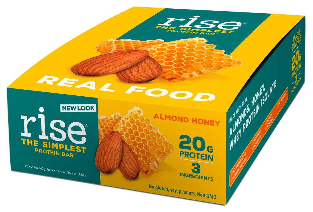 Bánh Whey Protein Bar : RISE BAR 20g protein hộp 720g ( 12 thanh )