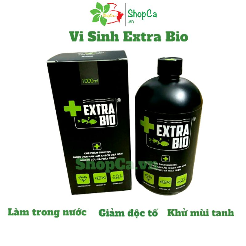 Vi Sinh Làm Trong Nước Bể Cá Cảnh Extra Bio chai dung tích 250ml 500ml 125ml
