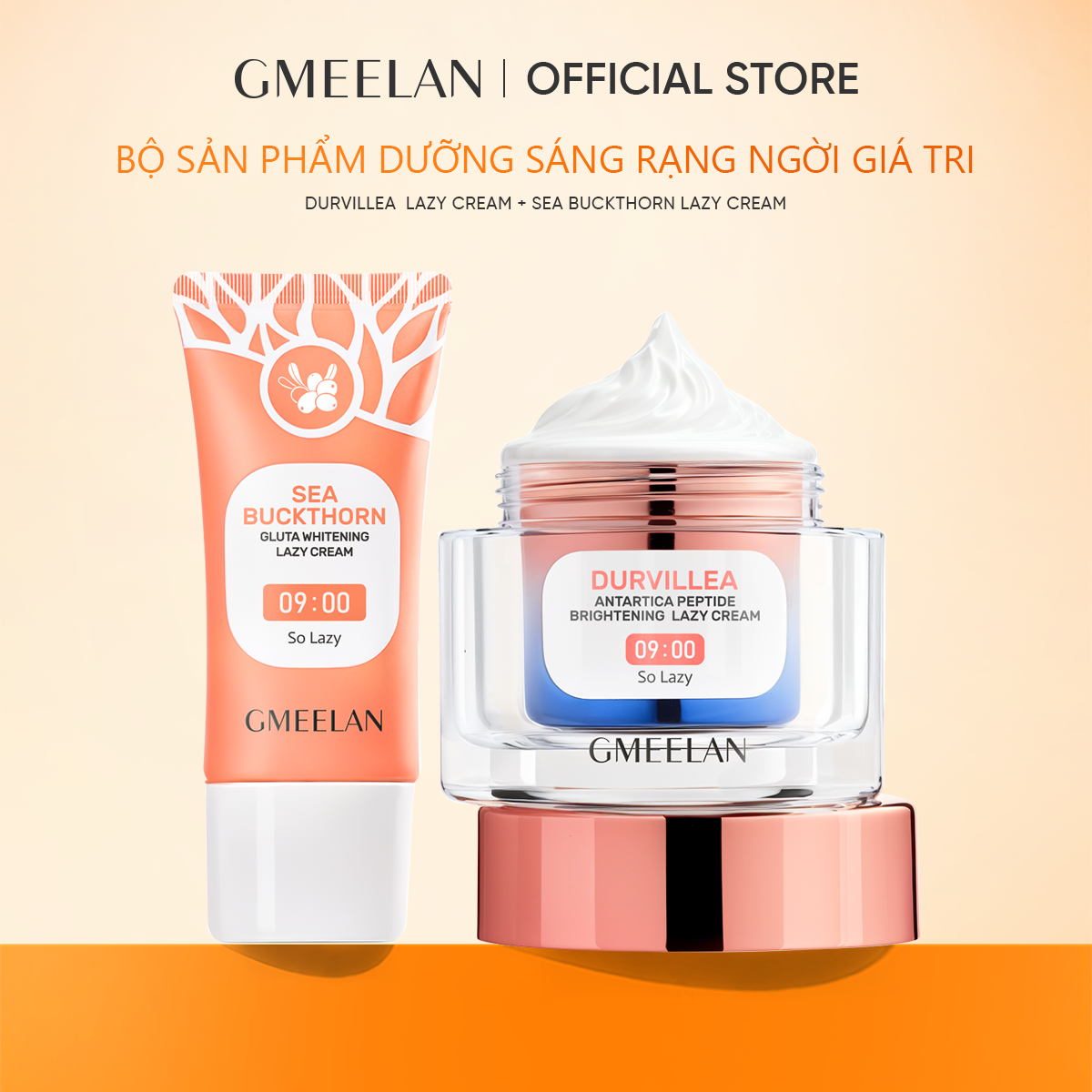 COMBO 2PCS GMEELAN Kem Lười Sửa Tuyết 30g + Lazy Cream Kem Kem cho người Glutathione 30g