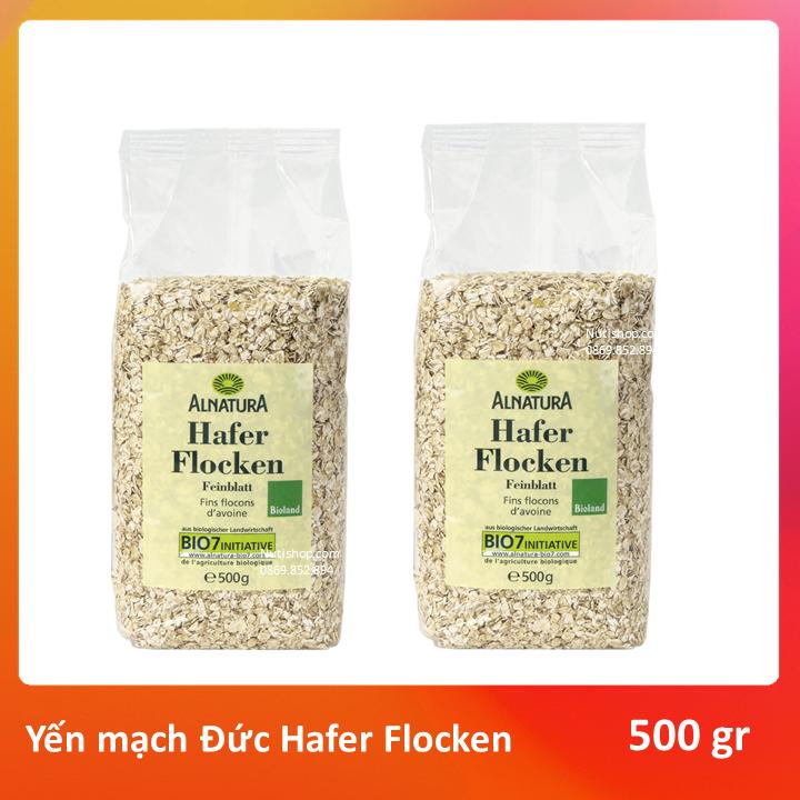 [HCM]Yến mạch Hafer Flocken cán vỡ Bio Alantura Đức 500 g