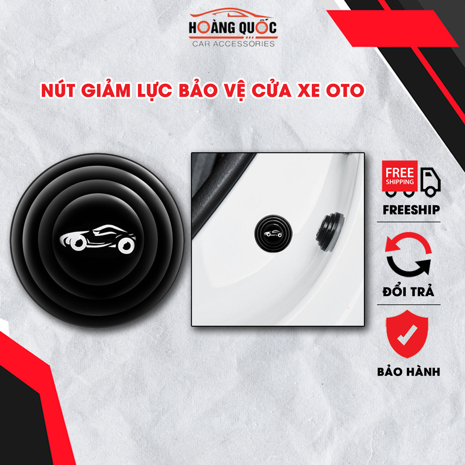 Nút Dán Giảm Lực Đóng Cửa Xe Ô Tô Full Logo Các Hãng Xe Chất Liệu Silicone Cao Cấp, Chống Sốc Bảo Vệ Cửa Xe Ô Tô