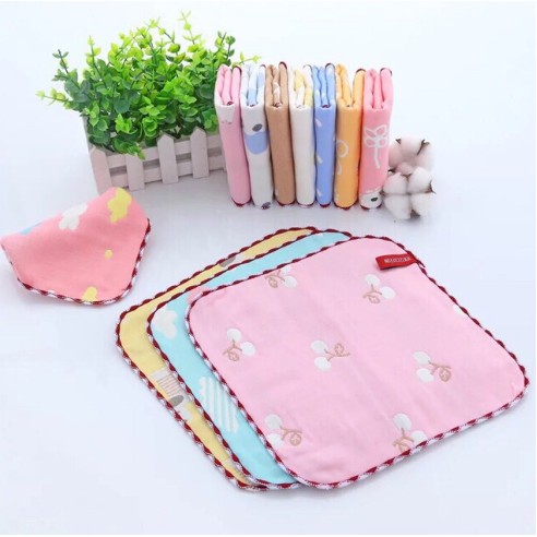 Set 5 khăn sữa rửa mặt cho bé siêu mềm mịn Lee Lee kid