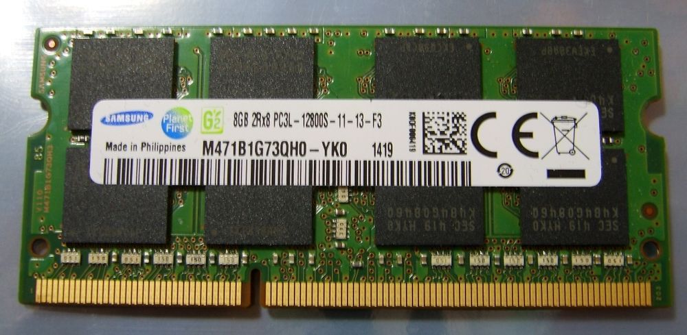 Ram 8g ddr3 pc3l 12800s