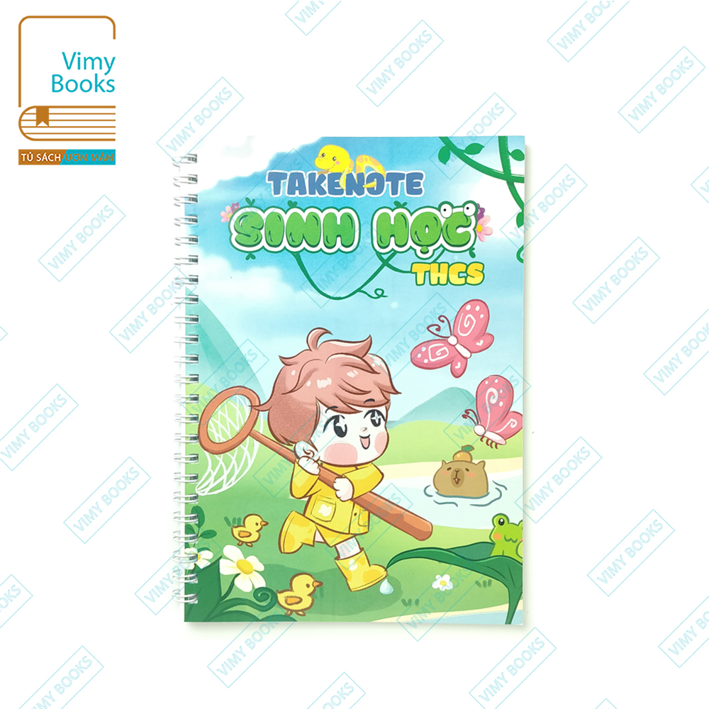Văn phòng phẩm - sổ tay takenote sinh học thcs - khổ giấy a5