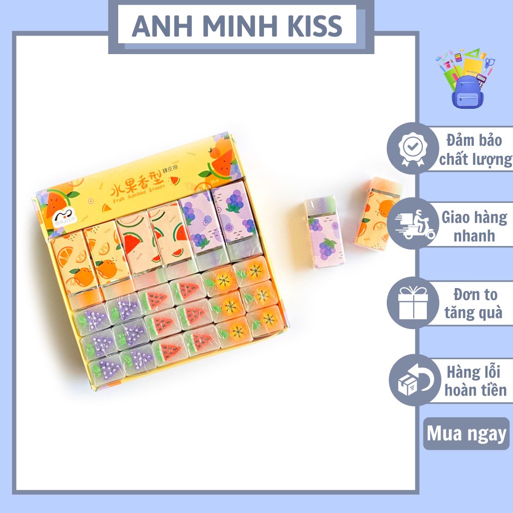 Combo 9/18/36 viên gôm trái cây dễ thương.